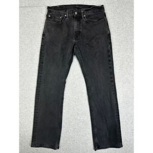 Levis 559 Relaxed Straight Jeans Mens 31x32 Faded Black Denim Pants 559-0260